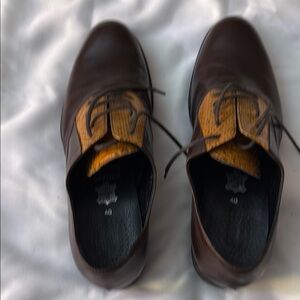 Elegant Brown Leather Men's Shoes